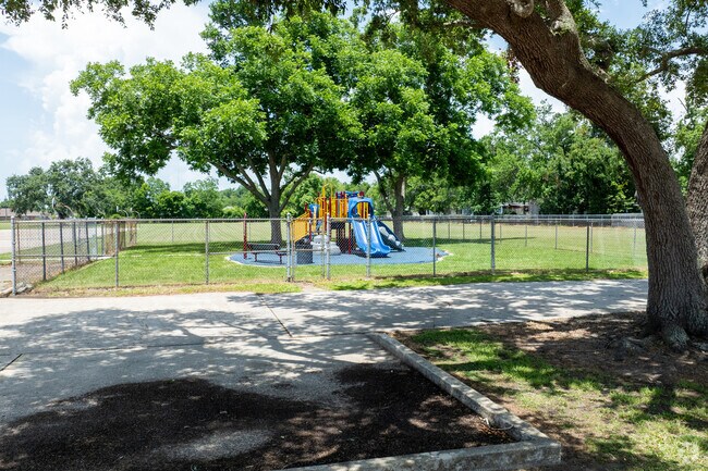 Students at Allen Ellender School have plenty of room to run and play during recess.