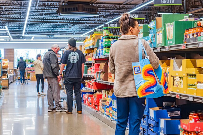 ALDI near Community 2000 is a convenient chain grocery store for locals.