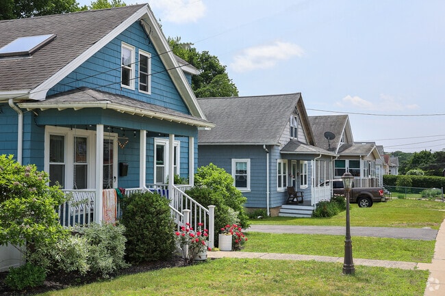 Small, neatly kept front lawns frame the houses in Ryal Side, adding to the neighborhood’s inviting charm.