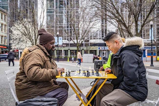 Market Square is just outside the Bluff neighborhood and is full out outdoor activities.