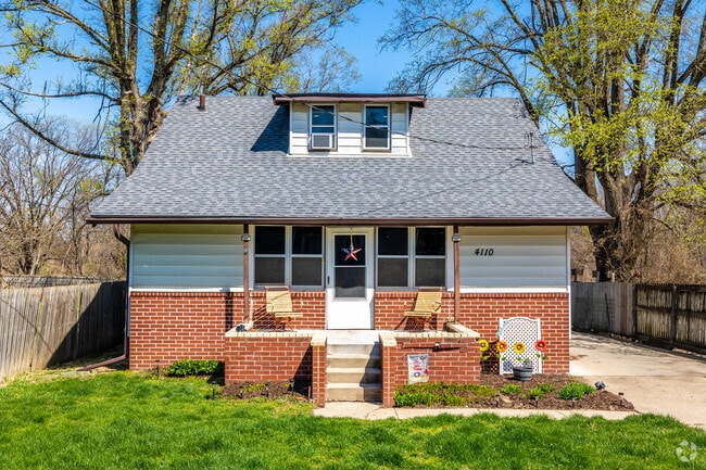 Quaint bungalows are surrounded by mature trees in Gray's Woods.