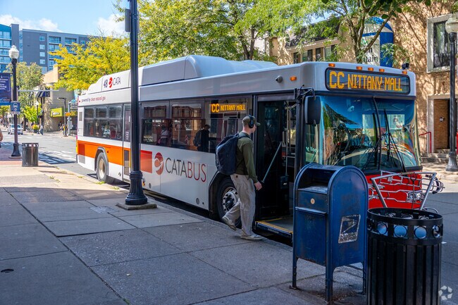 Get to and from the Highlands neighborhood on public transit CATA busses.