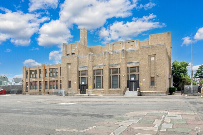 Joseph H Brown School view from Frankford Ave in Holmesburg.