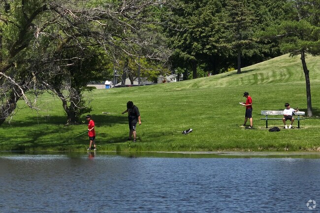 Playing around the lake at the Hanover Park District is a great way to spend an afternoon.