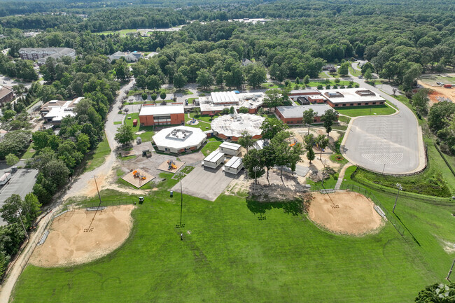 J B Watkins Elementary School has many sports fields.