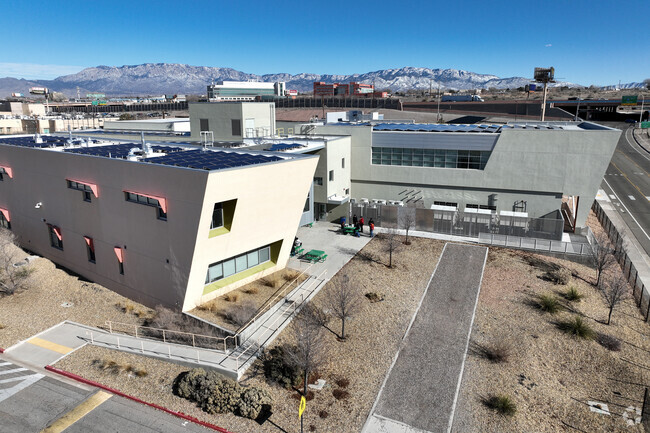 A west view of Early College Academy.