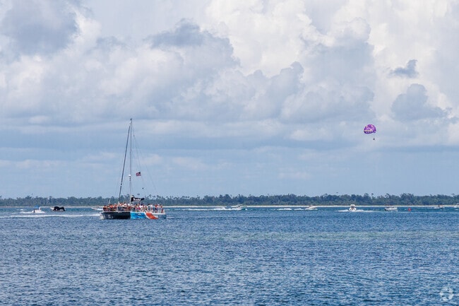 In the water, on the water, or above the water, there's fun for the whole family in Upper Grand Lagoon.
