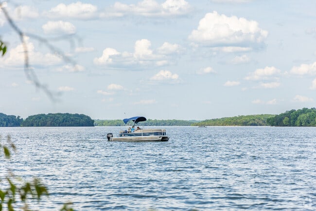 Boaters can enjoy calm waters on Percy Priest Lake.