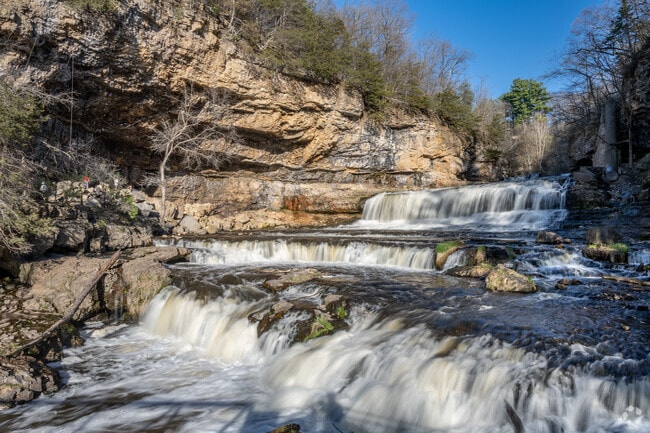 The falls are the prime attraction bringing tourists to Willow River State Park and Hudson.