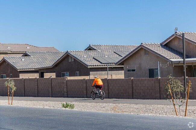 It's common to see people biking through the neighborhood in Barkley Ranch.