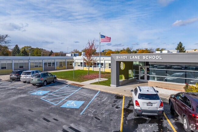 The courtyard at Shady Lane Elementary School in Menomonee Falls.