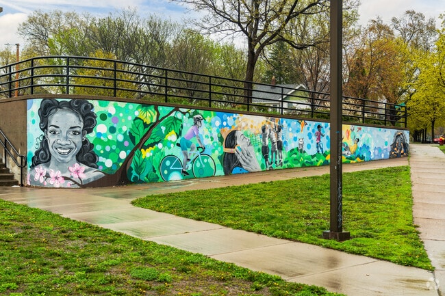 Margaret Park creates murals to represent culture & diversity among Dayton's Bluff residents.