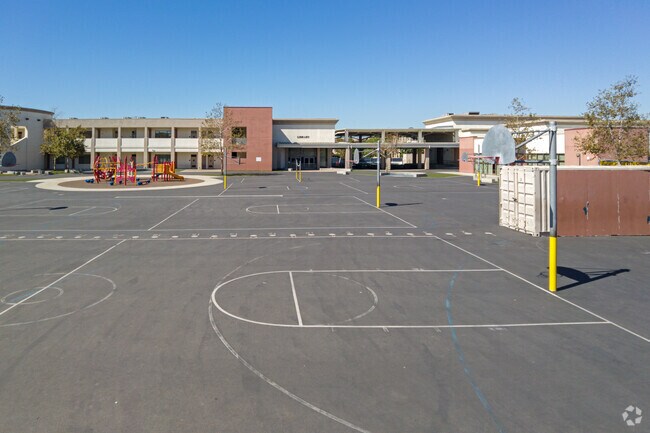 Plenty of basketball courts are available at Abraham Lincoln Elementary School.