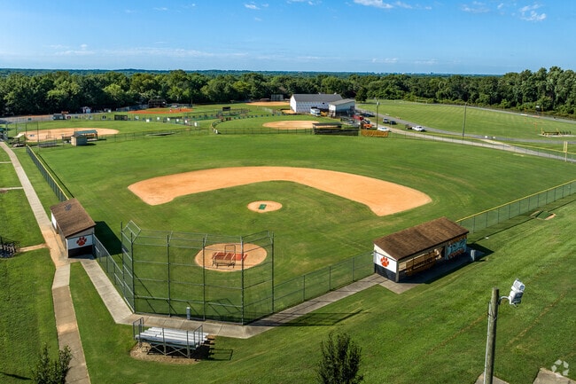 Carmel Middle School baseball field in Charlotte, NC.