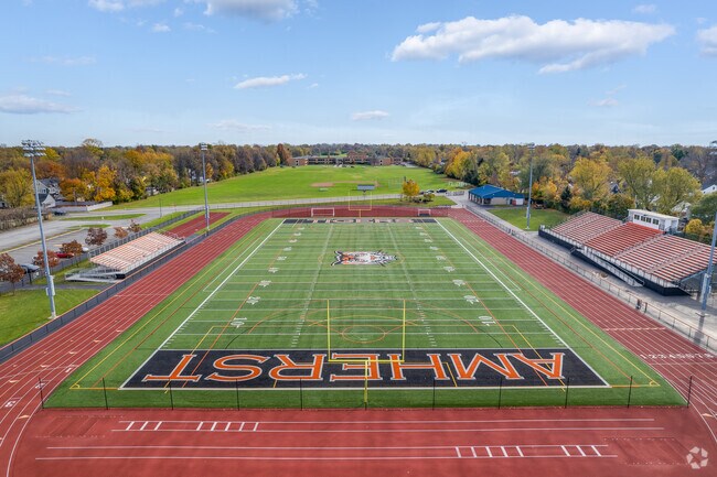 Amherst Central High School in Snyder offers a state-of-the-art football stadium.