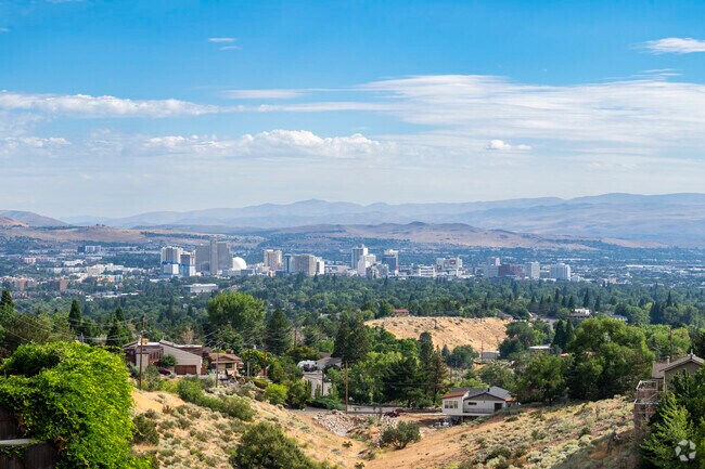 West Plumb-Cashill Boulevard has some of the most coveted views of Reno's skyline.