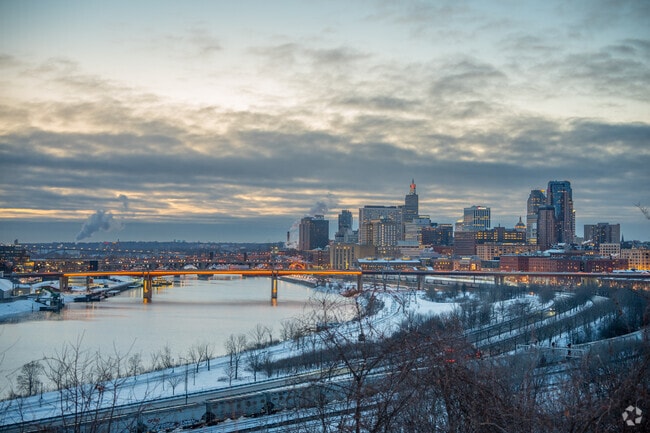 Catch the skyline and city life of Downtown St. Paul.