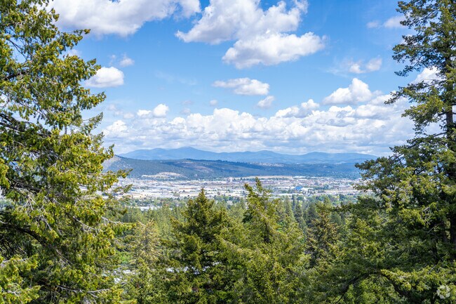 Lincoln Heights offers great views over downtown Spokane.