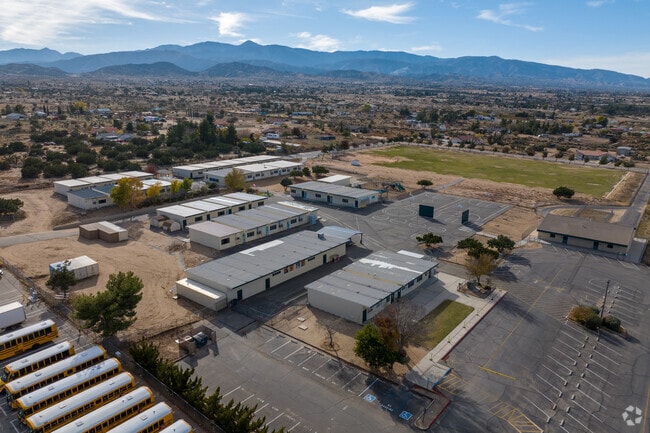 Heritage School offers a sprawling campus when viewed from above.