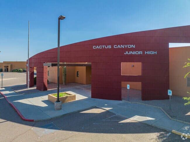 Cactus Canyon Junior High School entrance.