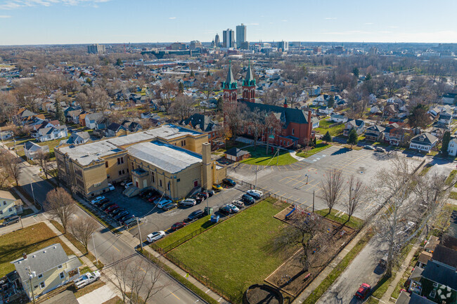 Fort Wayne's Most Precious Blood Catholic School is located downtown.