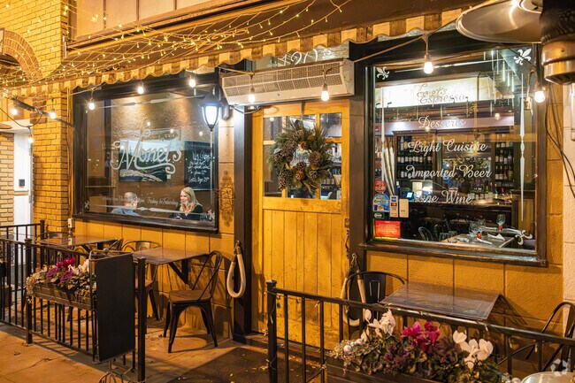 An Exeter couple enjoys a gourmet meal at Monet's Wine Bistro downtown.