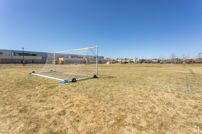 Central Park's Montview High School offers its students plenty of greenspace for sports.