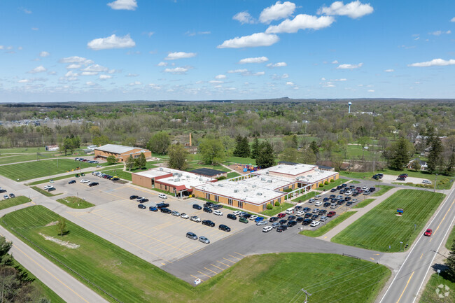 Aerial view of Holly Academy.