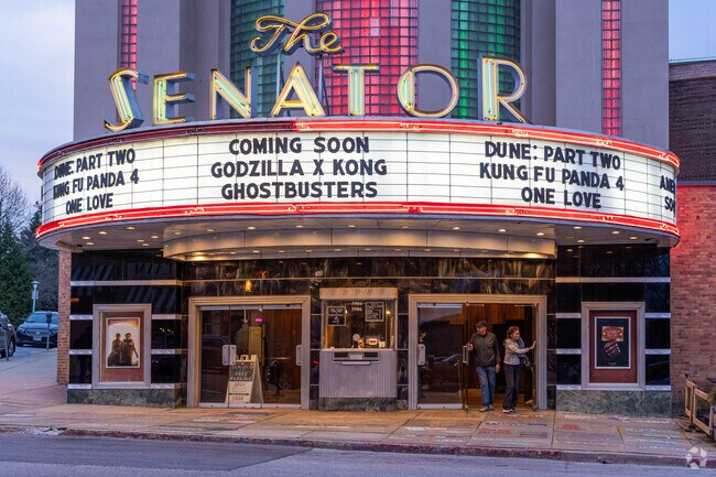 Woodbourne-McCabe residents can catch a film at the historic Senator Theater.