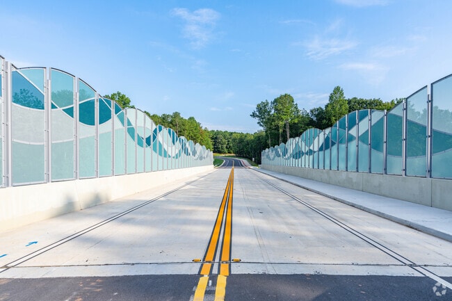 Beautiful overpasses can be found in the West Side.
