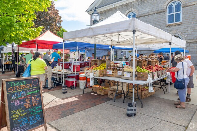 One of Carlisle's largest draws is the year-round Farmers on the Square farmers market.