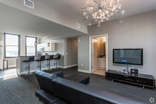 2BR 1,211 SF - Living Room