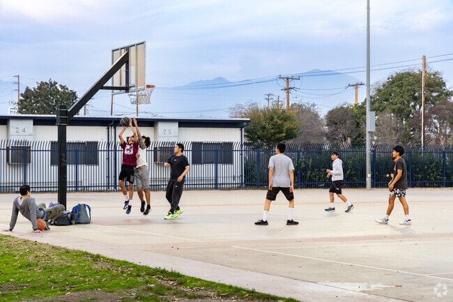 Basketball courts can be seen all throughout East San Gabriel.
