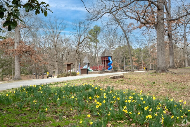 Larger kids can enjoy the lower playground at Duke Park.