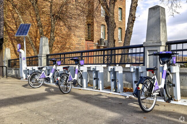 If you don't feel like riding the bus you can rent one a bike to enjoy Dahlman.