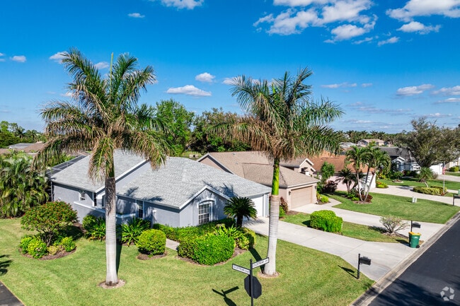 Briarwood has a suburban residential layout with quiet roadways.