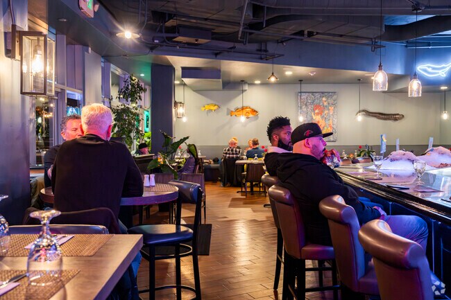 Huffaker locals enjoy a night out on the town at Smee's Alaskan Fish Bar and Market.