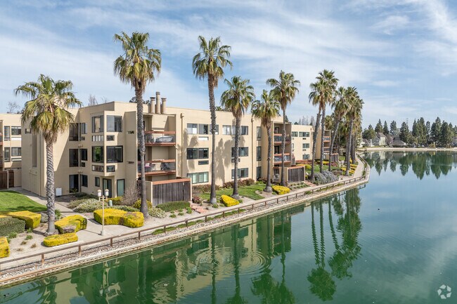 Waterfront condos in Marina Point offer serene views of the Foster City lagoon.