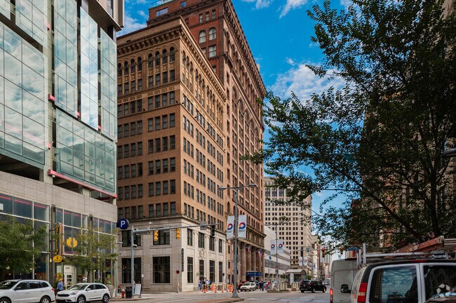 Residences at the Guardian, a condominium complex in Public Square, offers city living with luxury amenities.