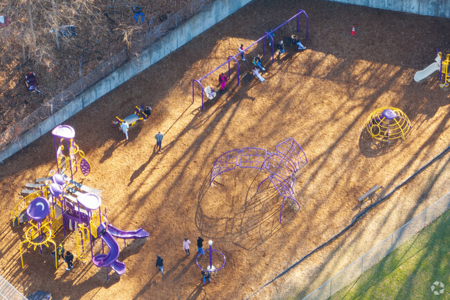 Even in the winter kids are out enjoying the weather at PS2.