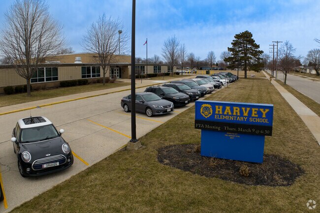Harvey Elementary School serves students in the Villa Capri community.