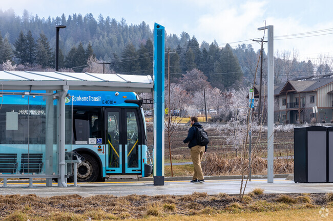 The Moran Prairie neighborhood has a small transit center.
