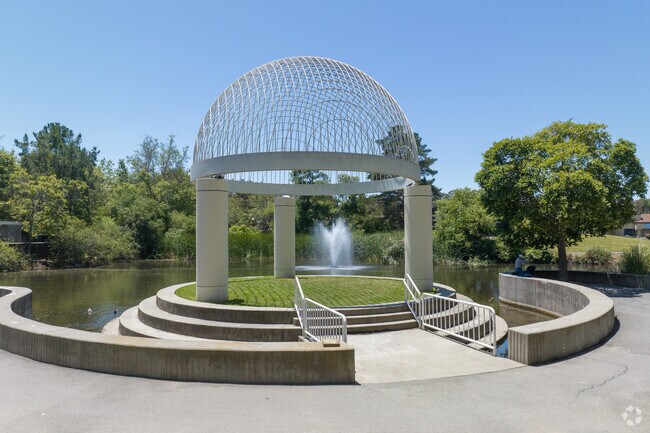 Formerly industrial, Foxboro's surroundings now have parks and green spaces everywhere.