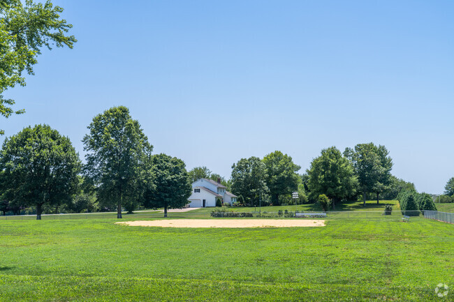 Students at Hopewell Crest School enjoy large grassy fields for exercise.