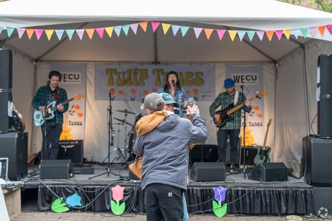 Sedro-Woolley residents head over to Tulip Tunes during the Tulip Festival for live music.