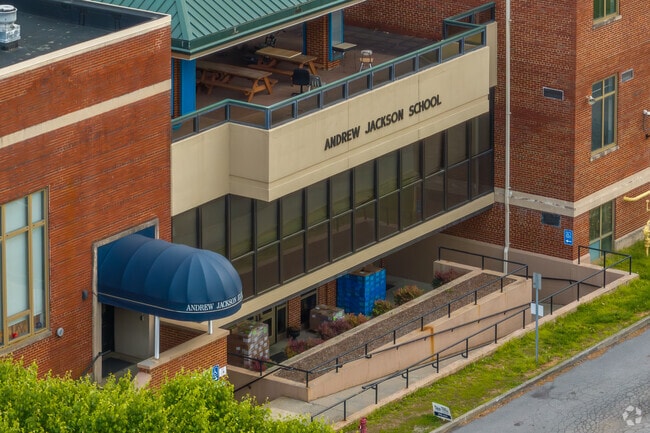 Students from Kingsport can begin their education at Andrew Jackson Elementary, rated B by Niche.