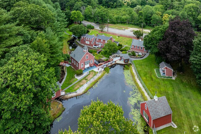 A picturesque location nearby is the The Millstream and feeds into the Russell Mill Pond.