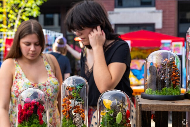 Support local artists at Frequency Fridays, like Life & Death Designs by Julia.