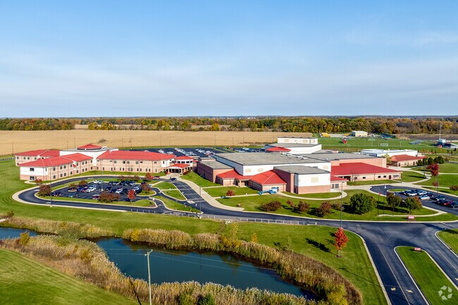 High school students attend Milan High School, a B+ rated school on Niche.