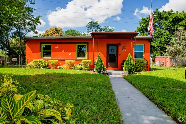 Well-manicured lawns are a frequent sight in Bunche Park.